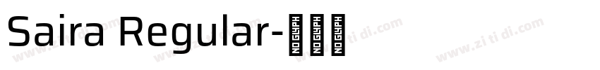 Saira Regular字体转换